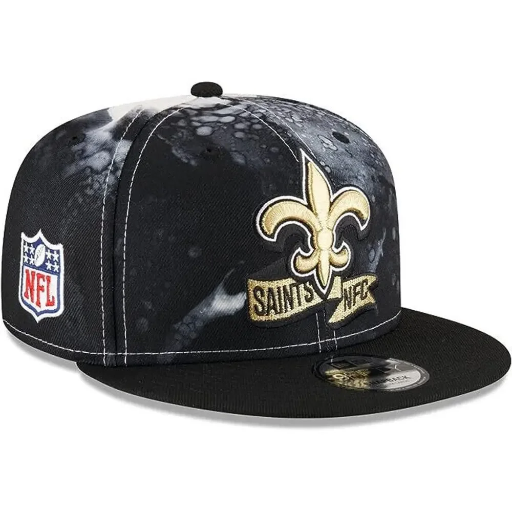 New Era‎ New Orleans Saints 2022 Sideline NFL Ink Dye Black 9FIFTY Snapback Hat